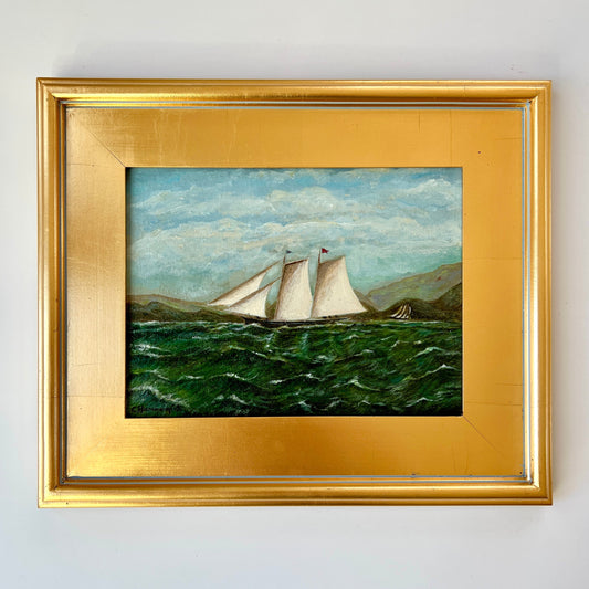 Cathleen Hammerquist Sailboat Portrait Painting