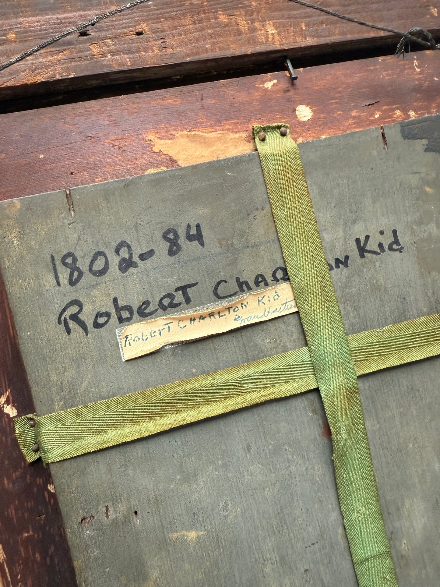 19th C. Portrait of a Philadelphia Gentleman Robert Charlton Kid Oil Painting in Gold Frame