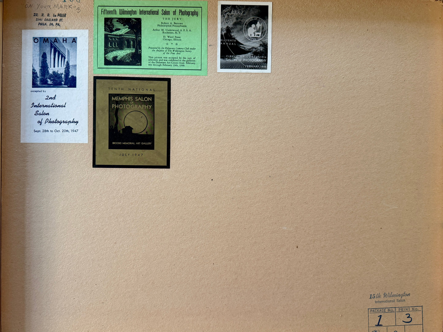 R.R. LaPelle On Your Mark Father and Sons Original Silver Gelatin Coastal Photograph in Burlwood Frame