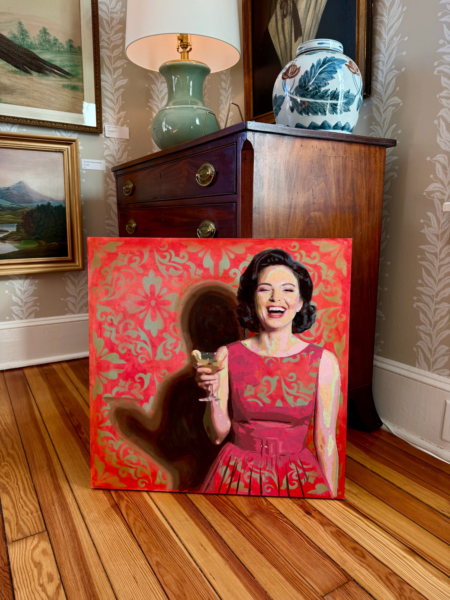 Karen McCool Martinis Make Me Less Murdery Oil Painting Portrait