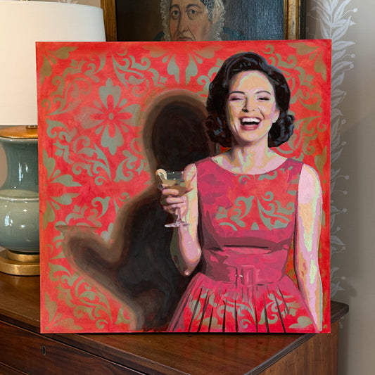 Karen McCool Martinis Make Me Less Murdery Oil Painting Portrait