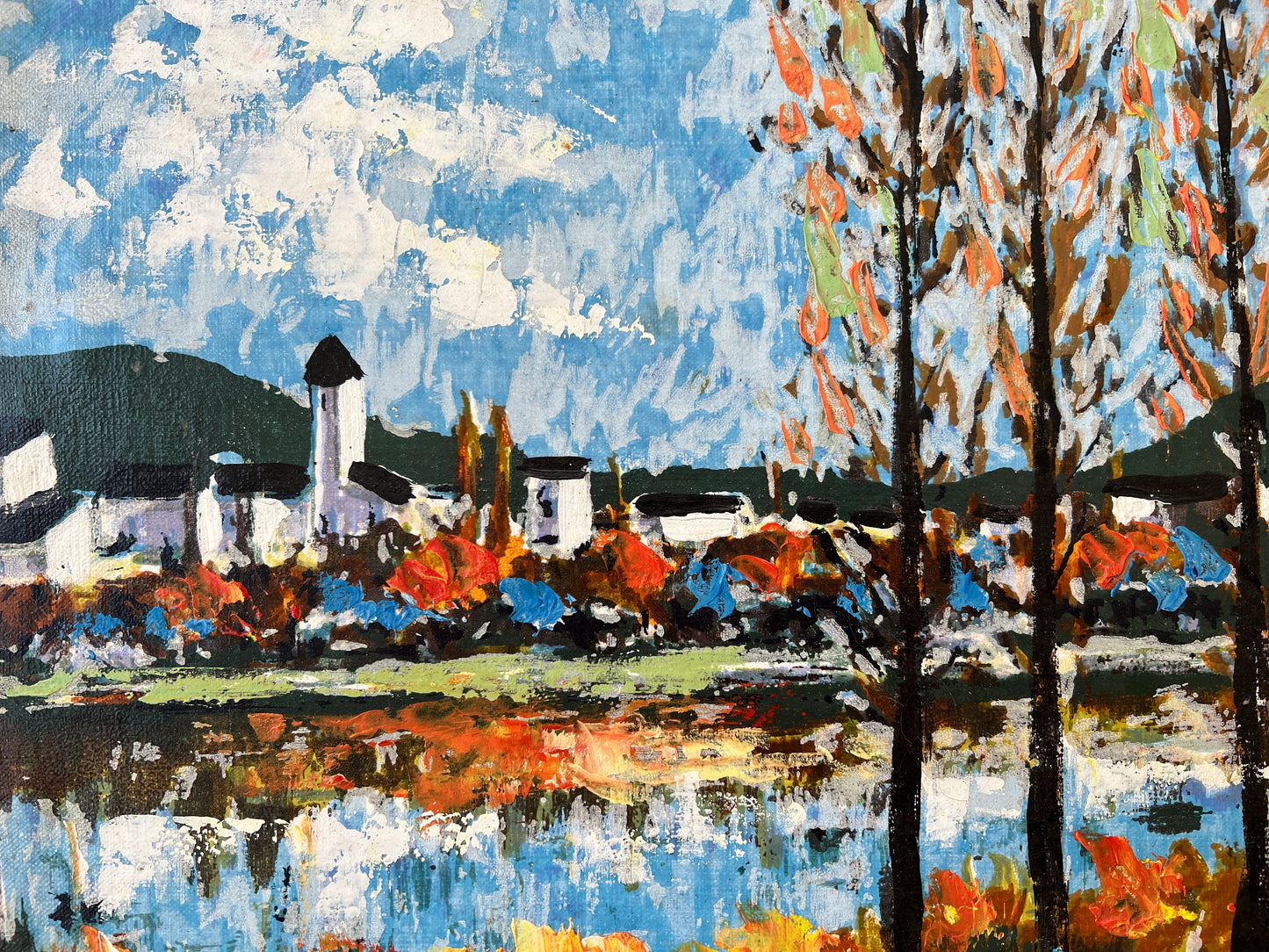 Mid Century Colorful Landscape