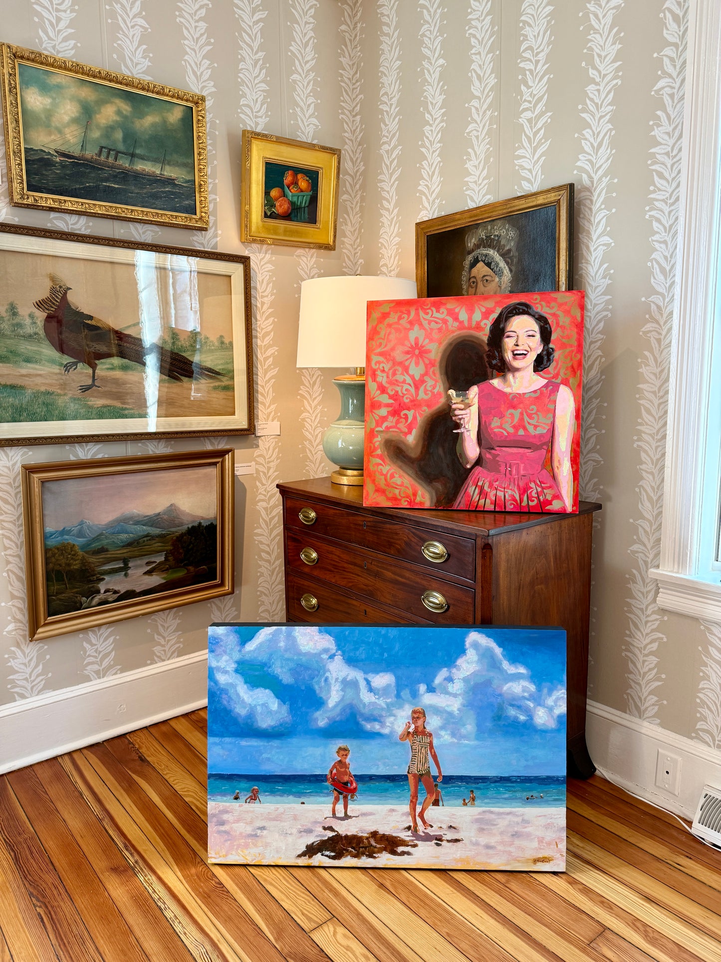 Karen McCool Martinis Make Me Less Murdery Oil Painting Portrait