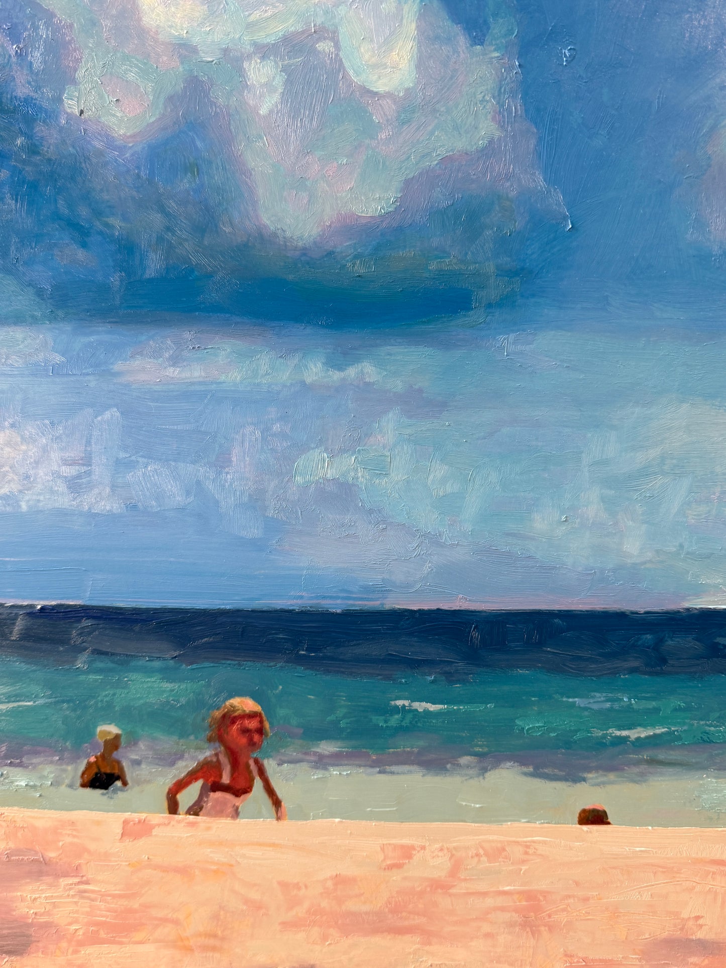 Karen McCool The Boss and Her Minion Oil Painting on Panel