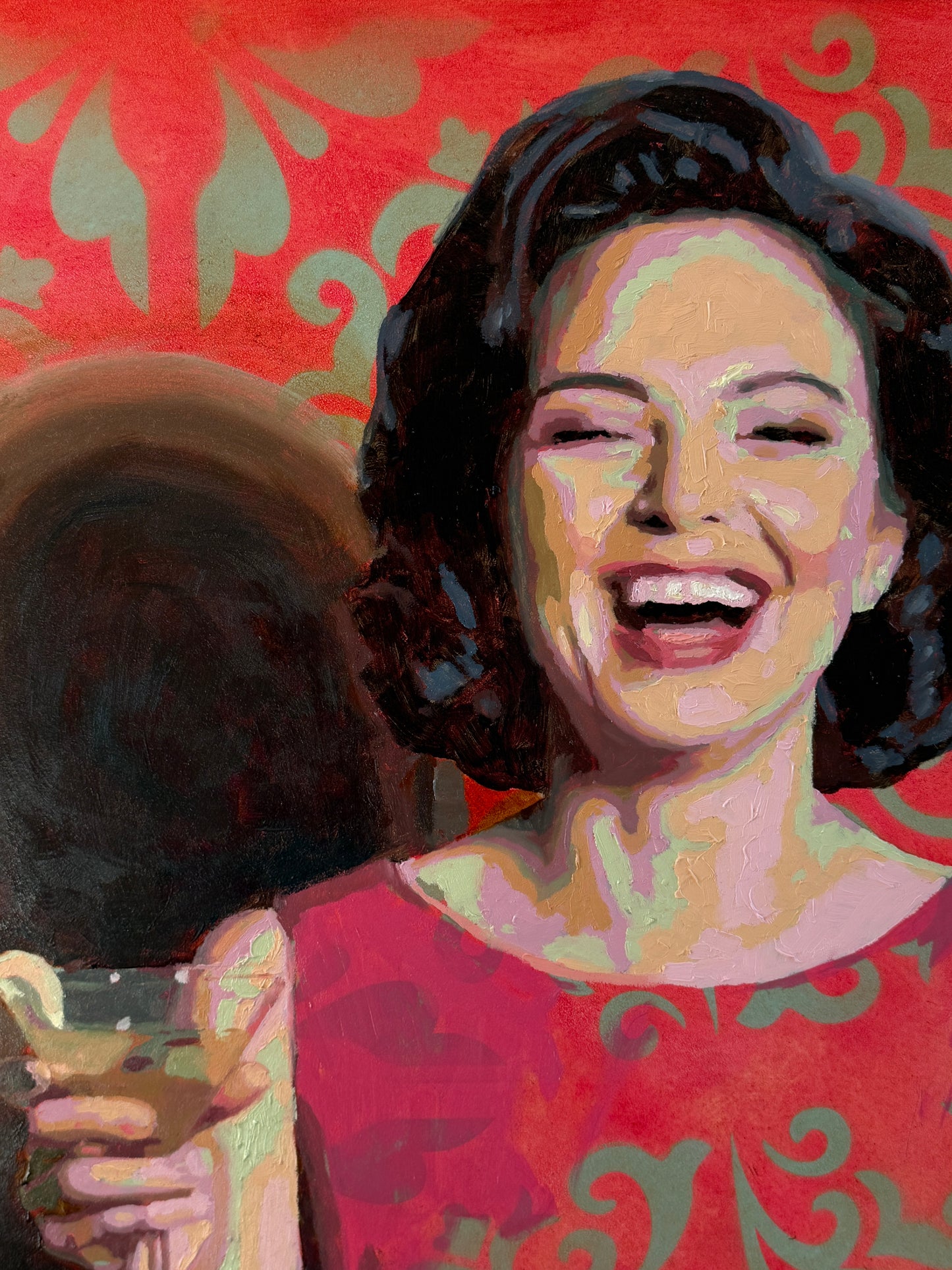Karen McCool Martinis Make Me Less Murdery Oil Painting Portrait
