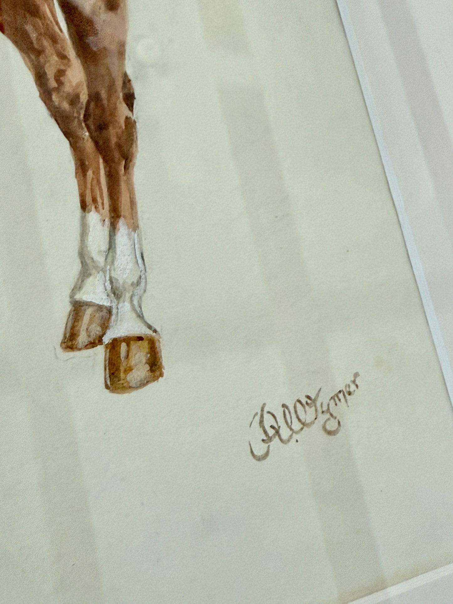 Reginald Augustus Wymer Antique Portrait of a Soldier in Blue on Horseback Watercolor Painting
