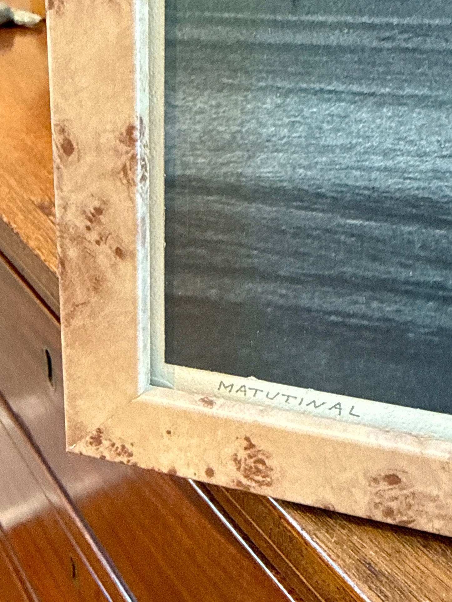 R.R. LaPelle Matutinal Father and Son Original Silver Gelatin Coastal Photograph in Burlwood Frame