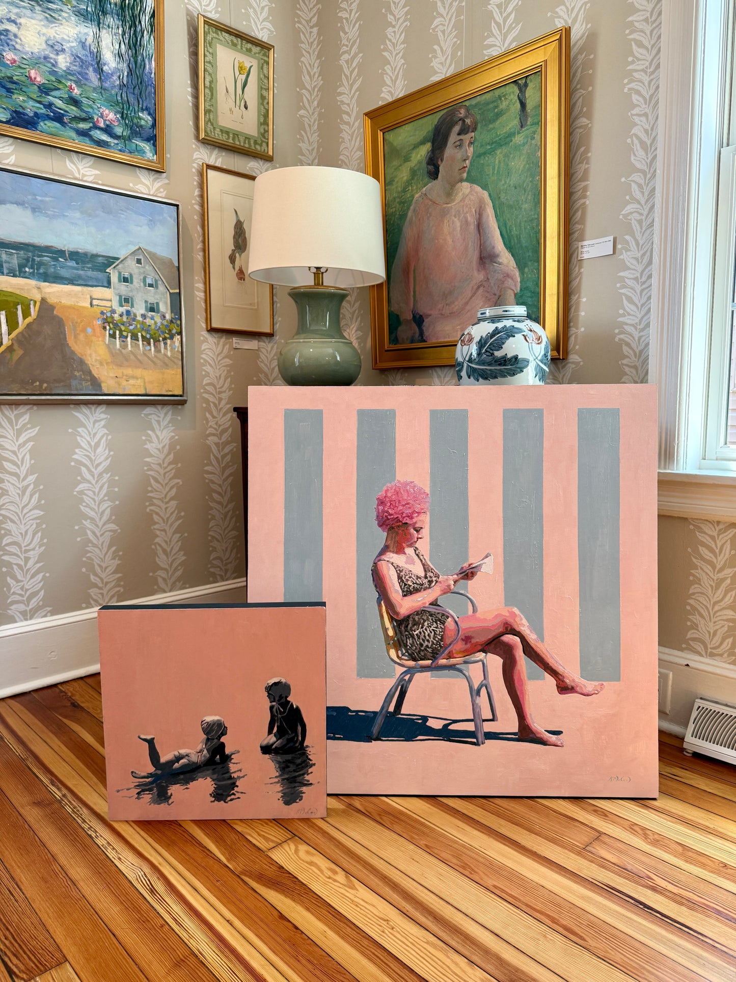 Karen McCool Me Trying To Talk My Friend Into A Really Good, Terrible Idea Oil Painting