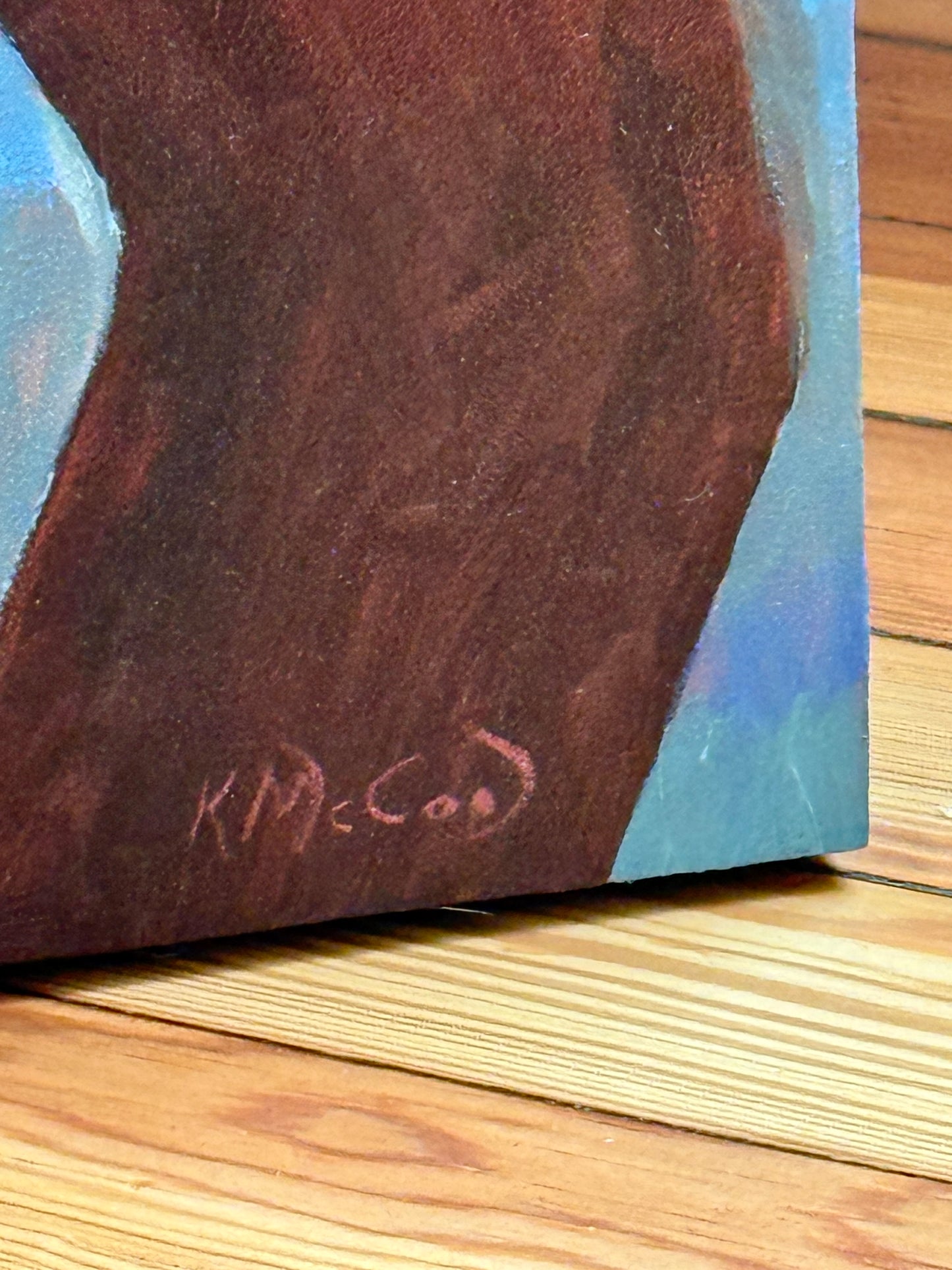 Karen McCool Trying To Decide If He's Worth Saving Oil Painting