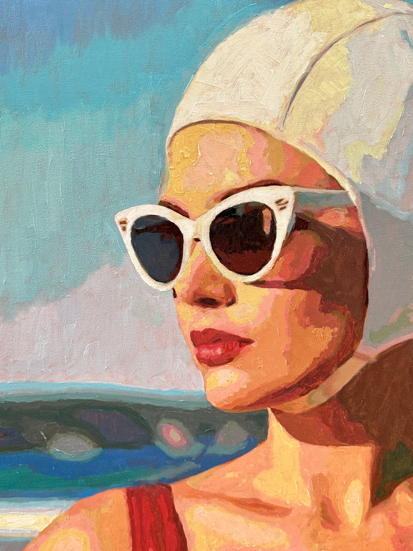 Karen McCool Trying To Decide If He's Worth Saving Oil Painting