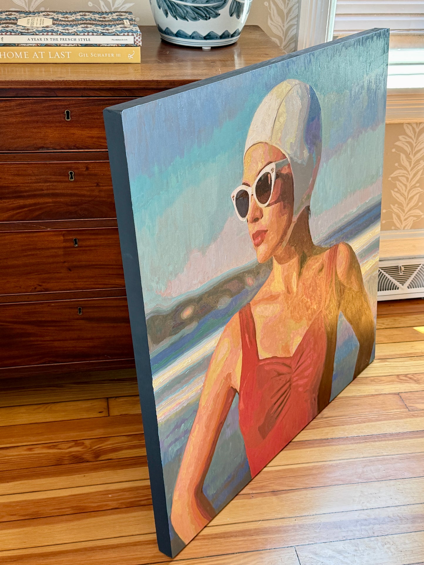 Karen McCool Trying To Decide If He's Worth Saving Oil Painting