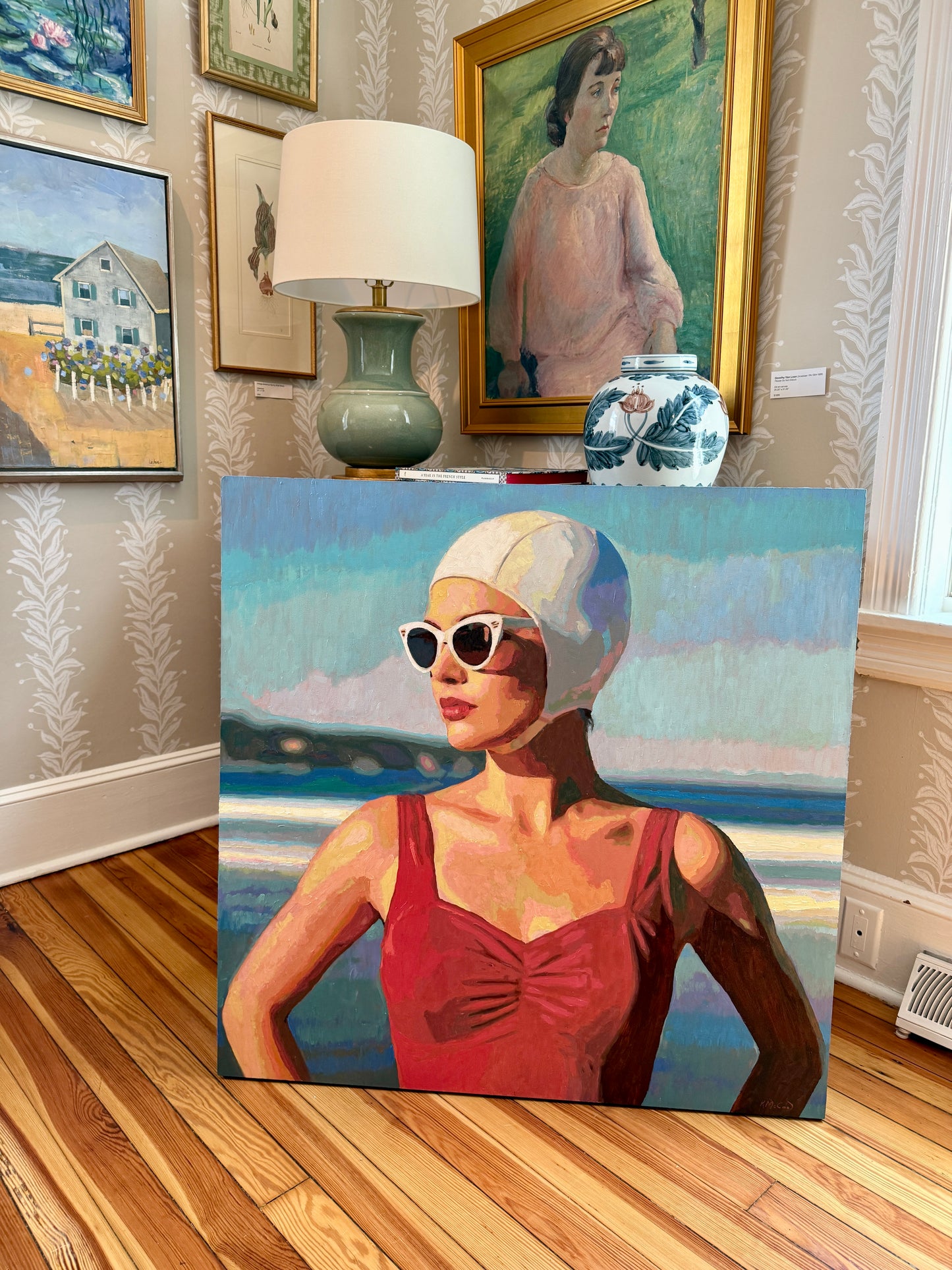 Karen McCool Trying To Decide If He's Worth Saving Oil Painting