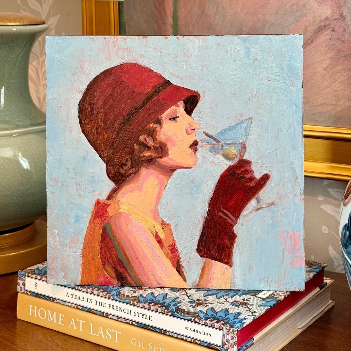 Karen McCool Making Today A 'Tini Bit Better Oil Painting