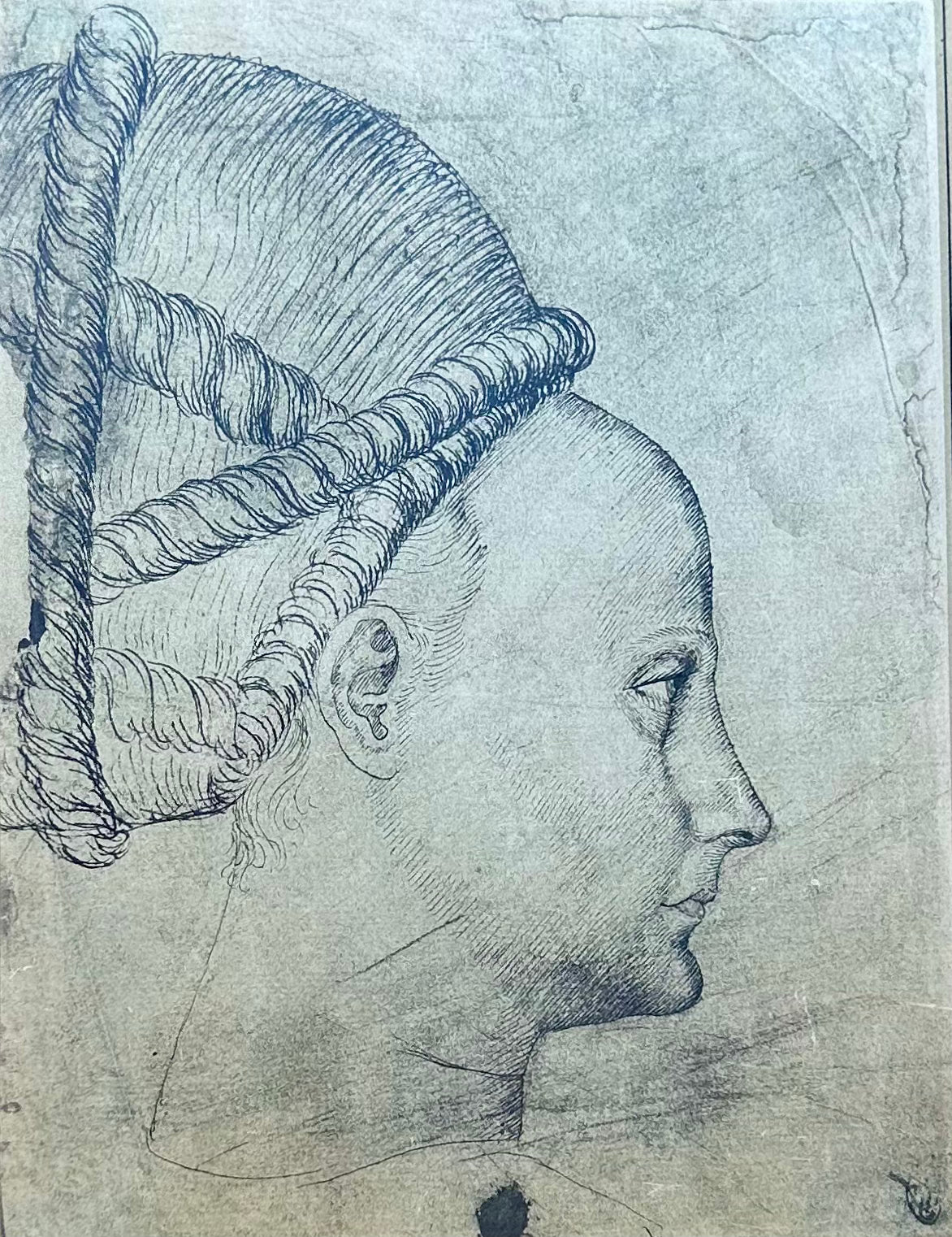 Pair of 15th Century Portrait Prints by Pisanello and Piero della Francesca in Gold Frames