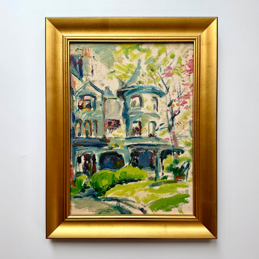 Victoria Donohue Rosemont College Bryn Mawr Pennsylvania Oil Painting in Gold Frame
