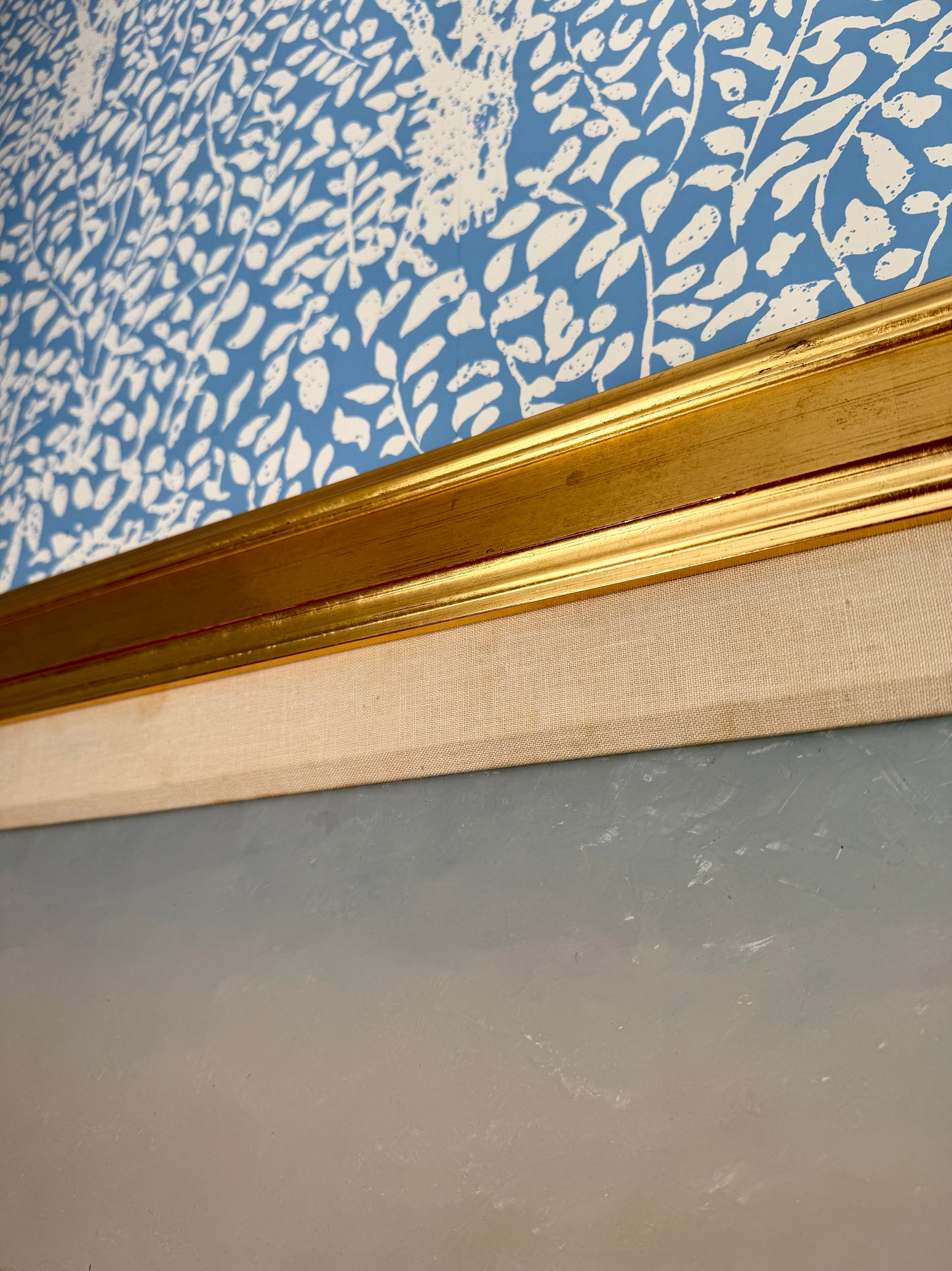 Michel Lefebvre Rousset-les-Vignes French Vineyard Landscape Oil Painting in Gold Frame