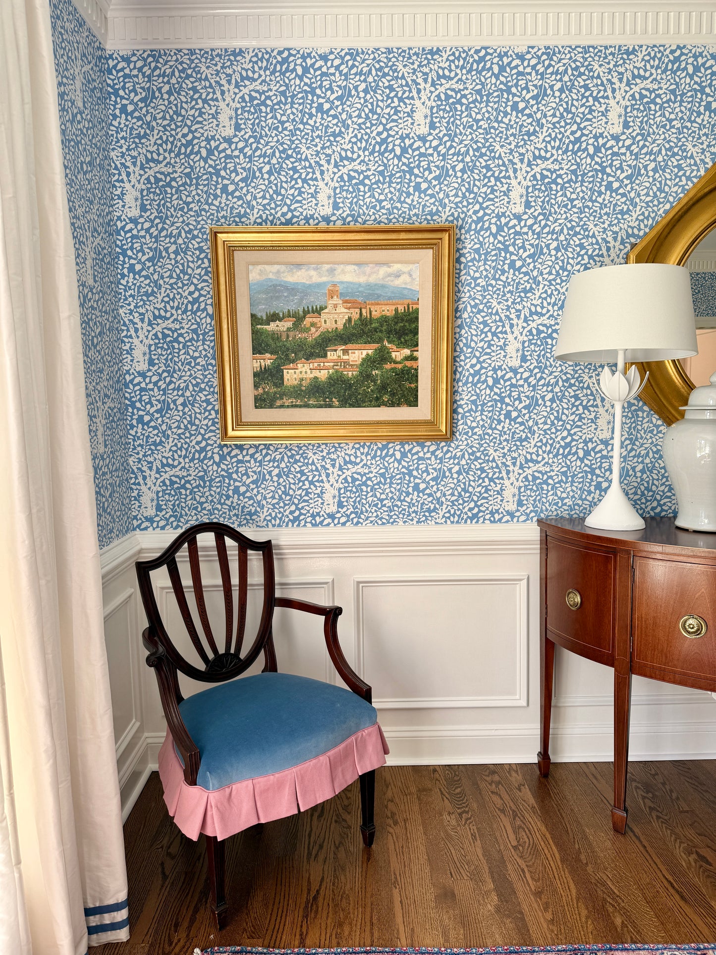 Francois Beaupre Collines aux Alentours de Florence Tuscany Italy Landscape Oil Painting in Gold Frame