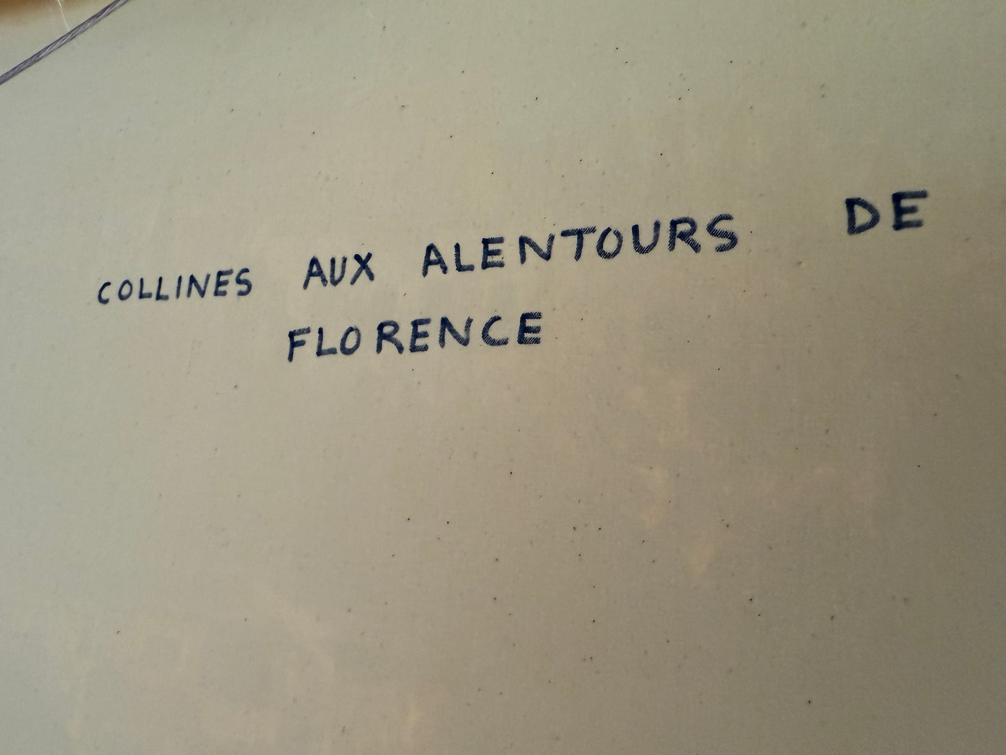 Francois Beaupre Collines aux Alentours de Florence Tuscany Italy Landscape Oil Painting in Gold Frame