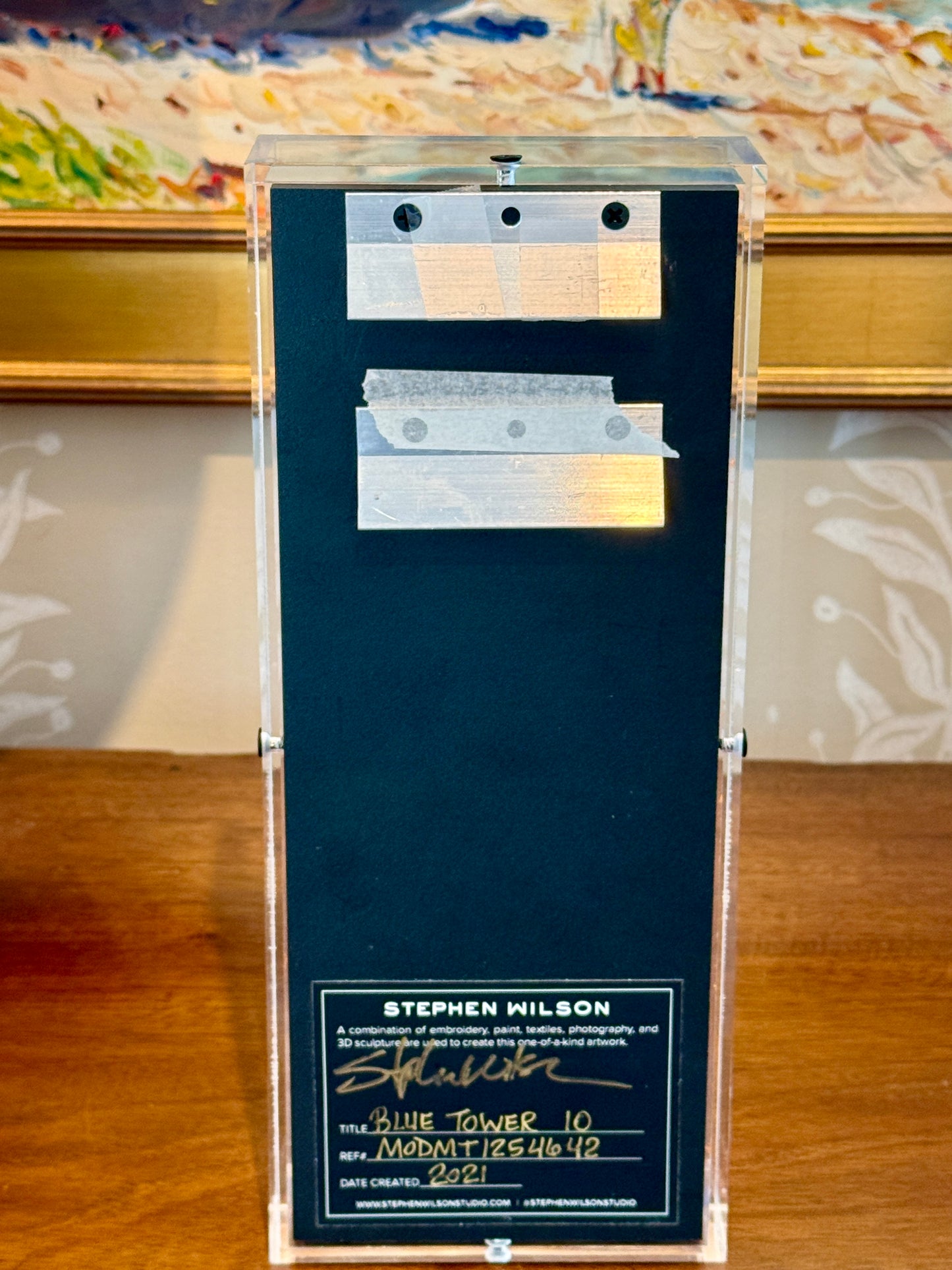 Stephen Wilson Hermes Eiffel Tower Butterflies in Acrylic Shadowbox