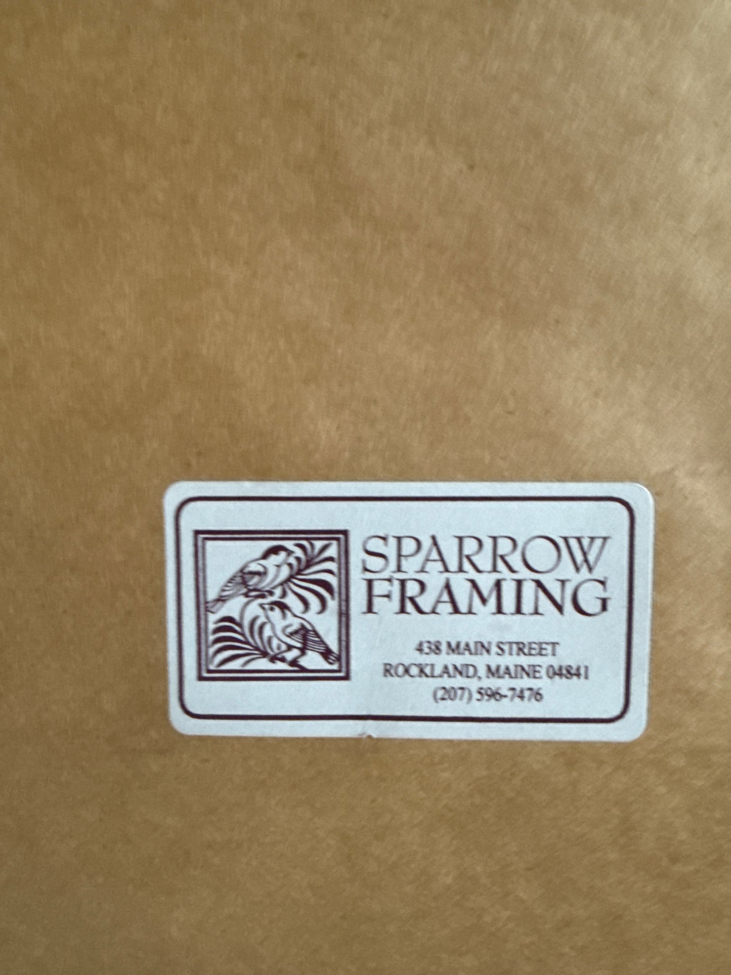 Sally Caldwell Fisher Sproul Farm Houses in Landscape Painting in Gold Frame