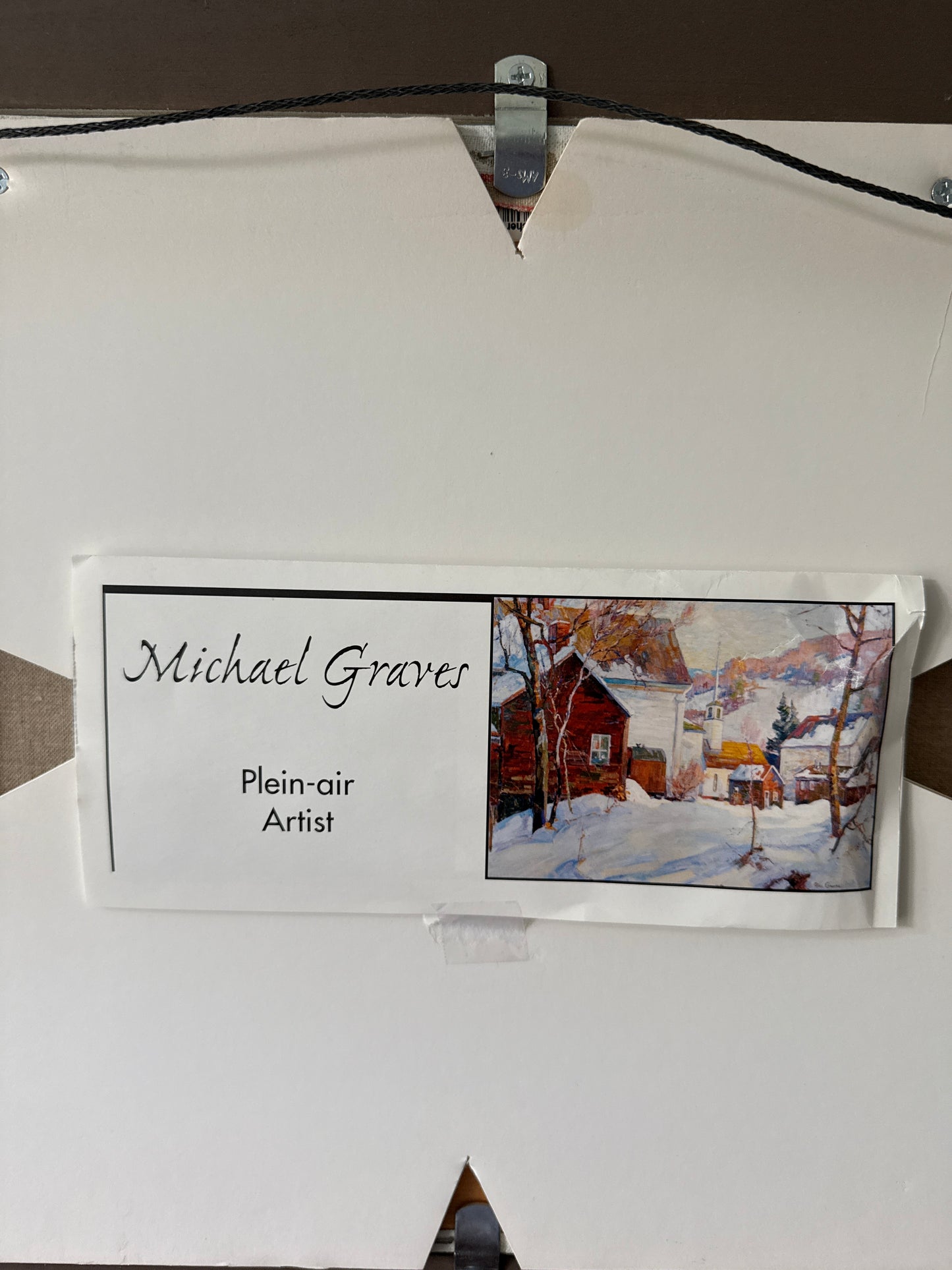 Michael Graves Sand Beach Acadia Bar Harbor Maine Oil Painting Beach Seascape in Gold Frame