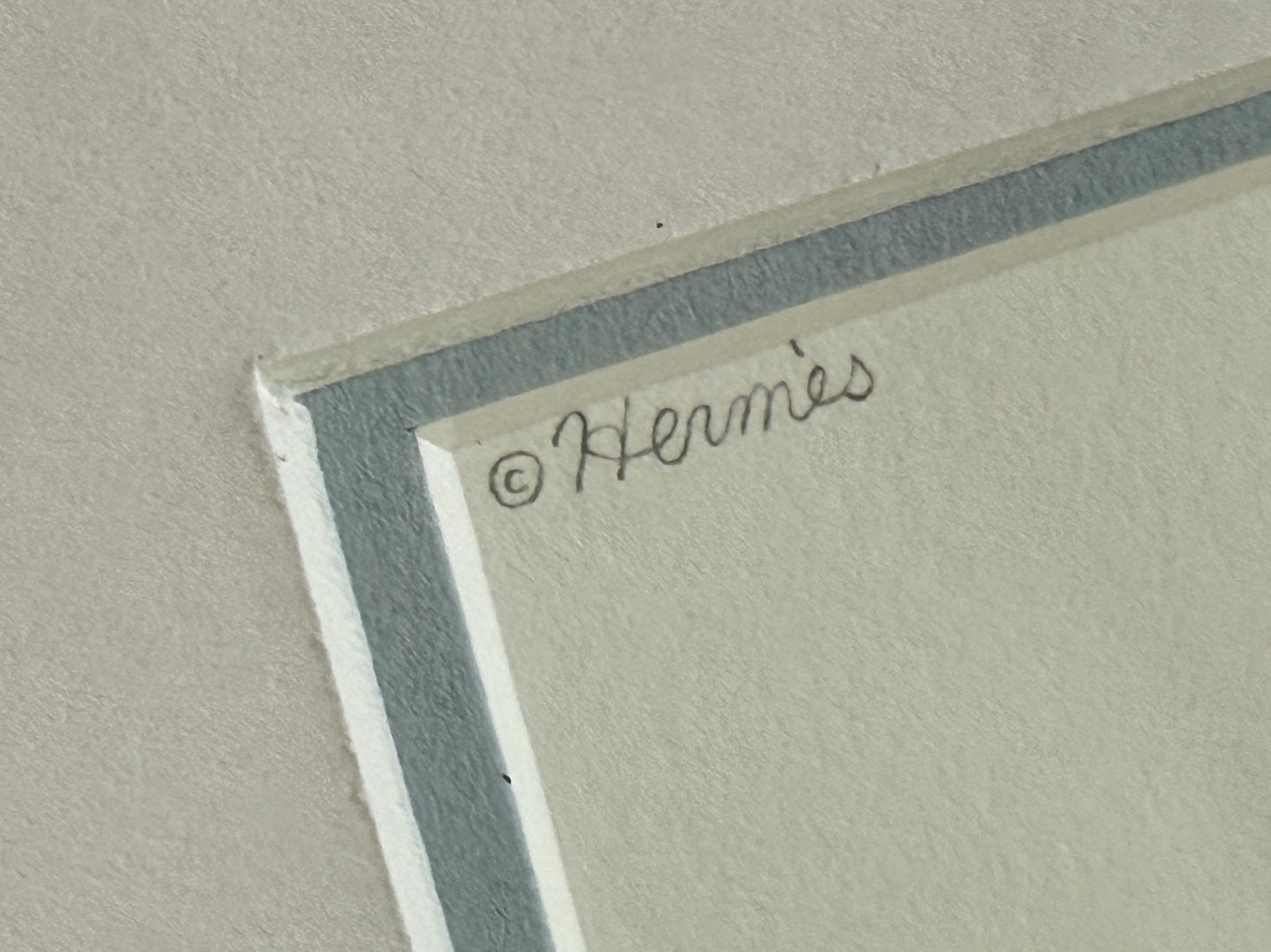 Geoff McFetridge for Hermes Holiday Horse Quadptych in Red Lacquered Frames