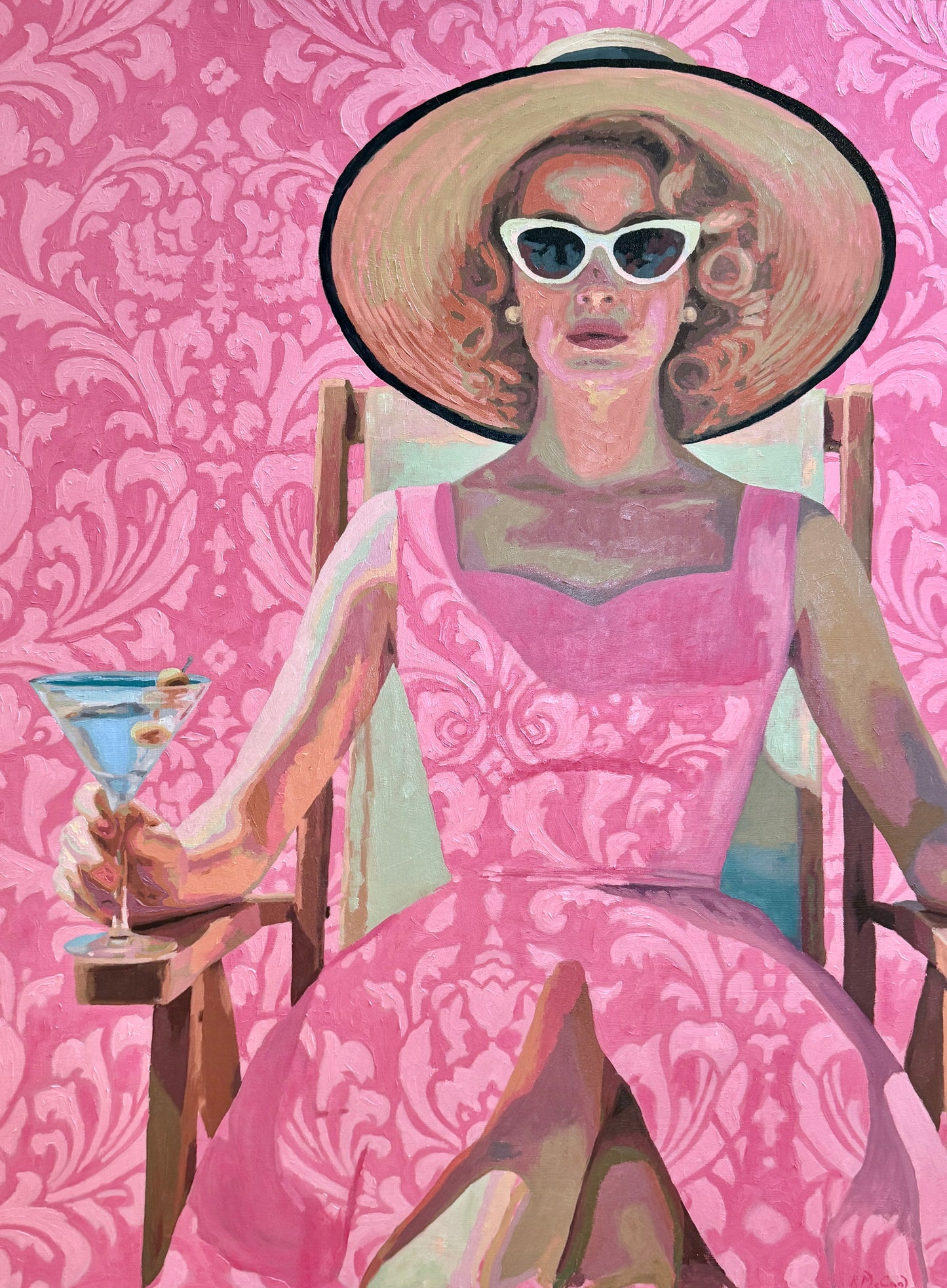 Karen McCool I am a Constant Effin' Delight Oil Painting