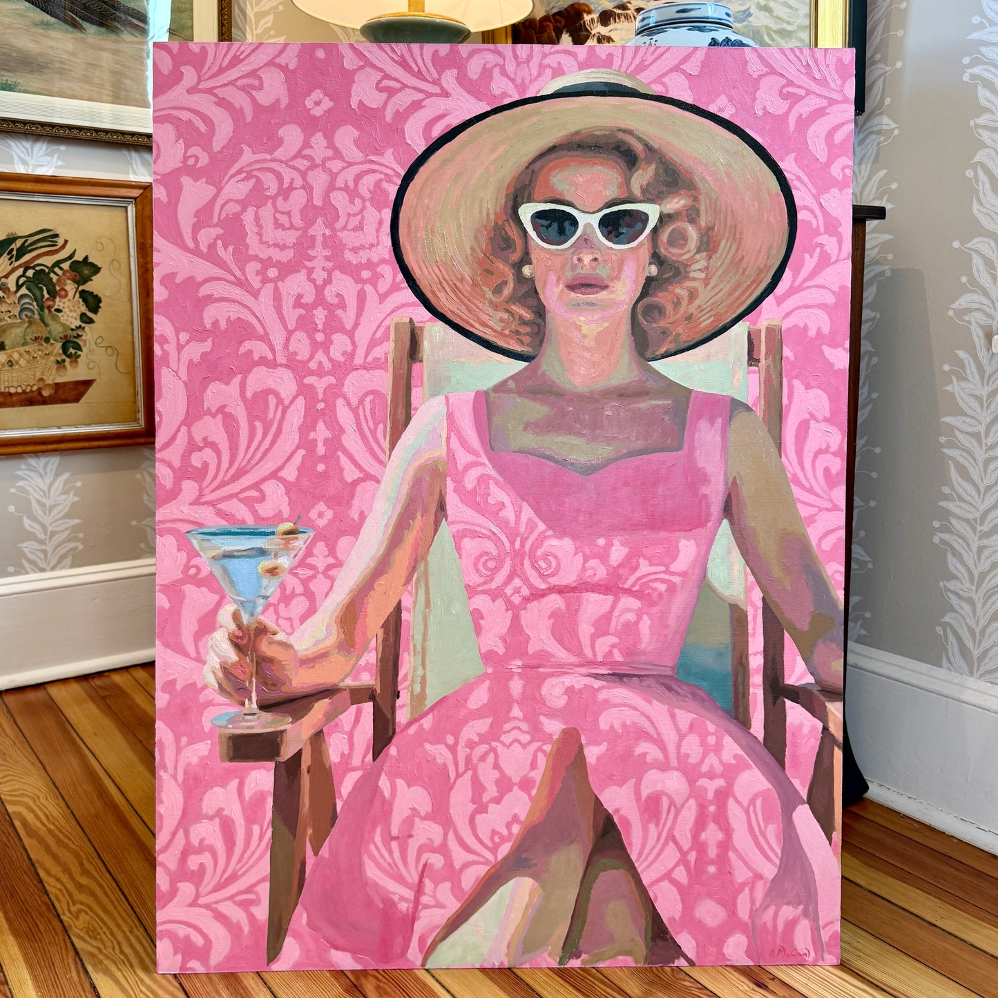 Karen McCool I am a Constant Effin' Delight Oil Painting