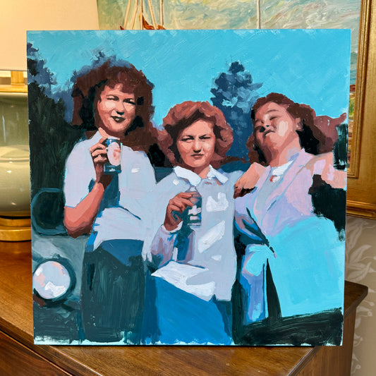 Karen McCool The Gang I Want To Join In The Zombie Apocalypse Oil Painting