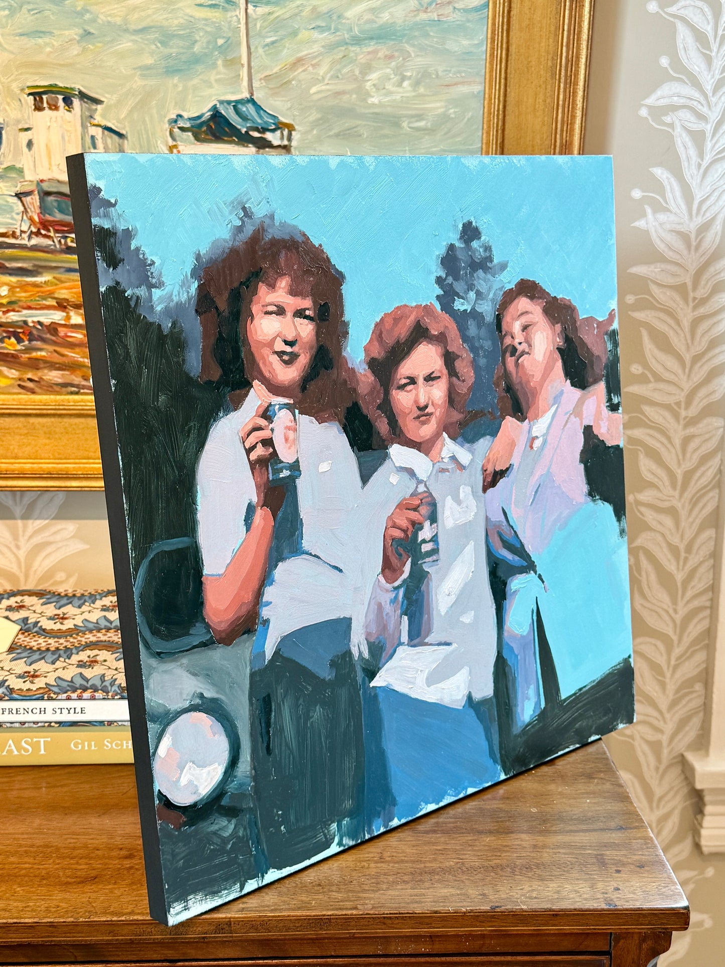 Karen McCool The Gang I Want To Join In The Zombie Apocalypse Oil Painting