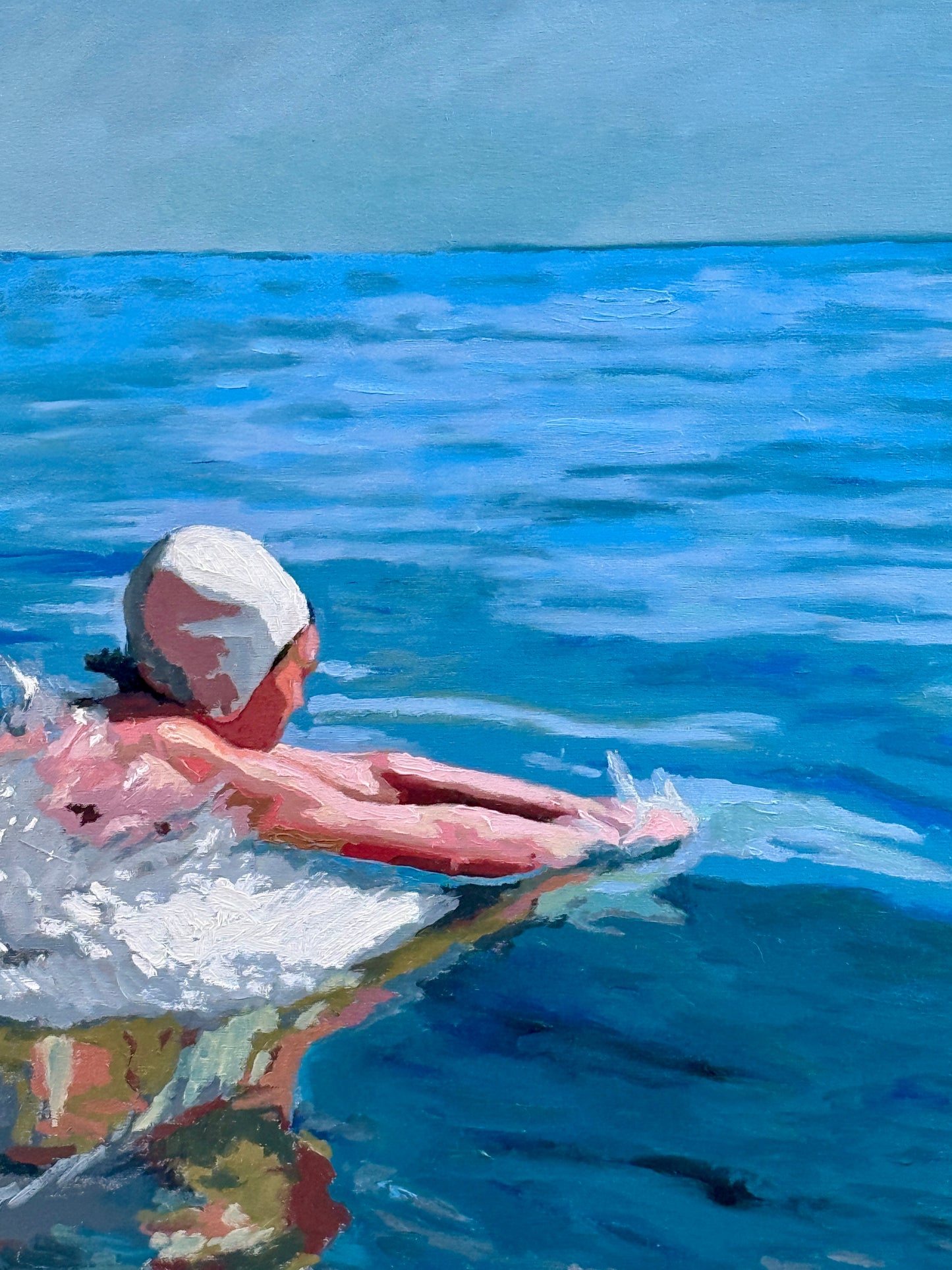 Karen McCool Them: You Have To Wait 30 Minutes After Eating Before... Me: ... Oil Painting