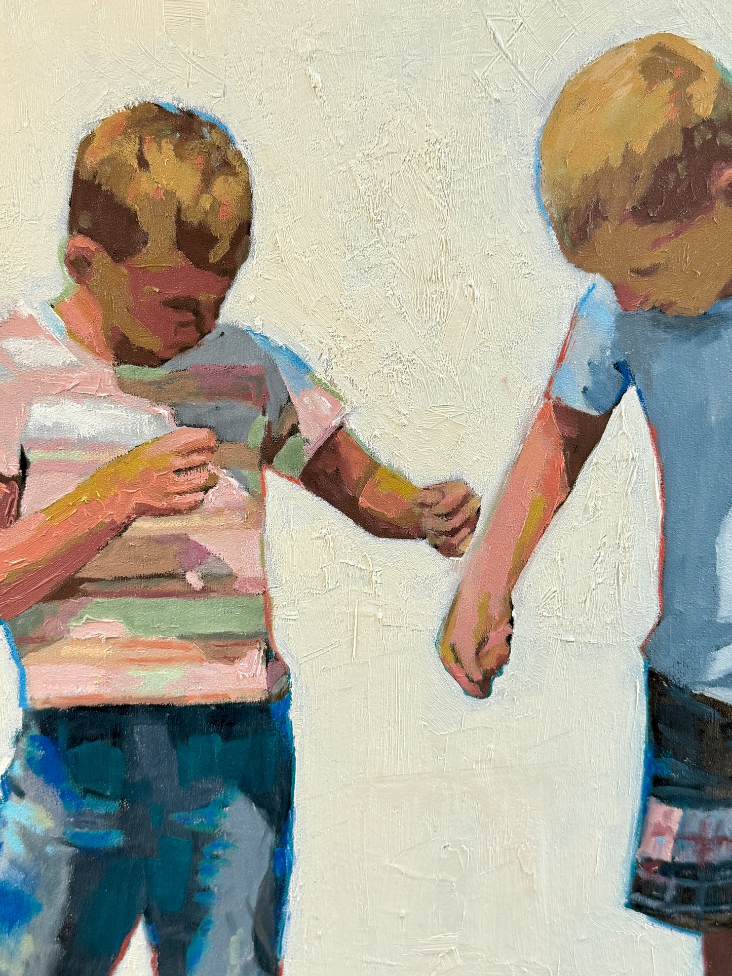 Karen McCool Teach a Man to Fish, and He'll Spend All His Money on Boats and Tackle Oil Painting