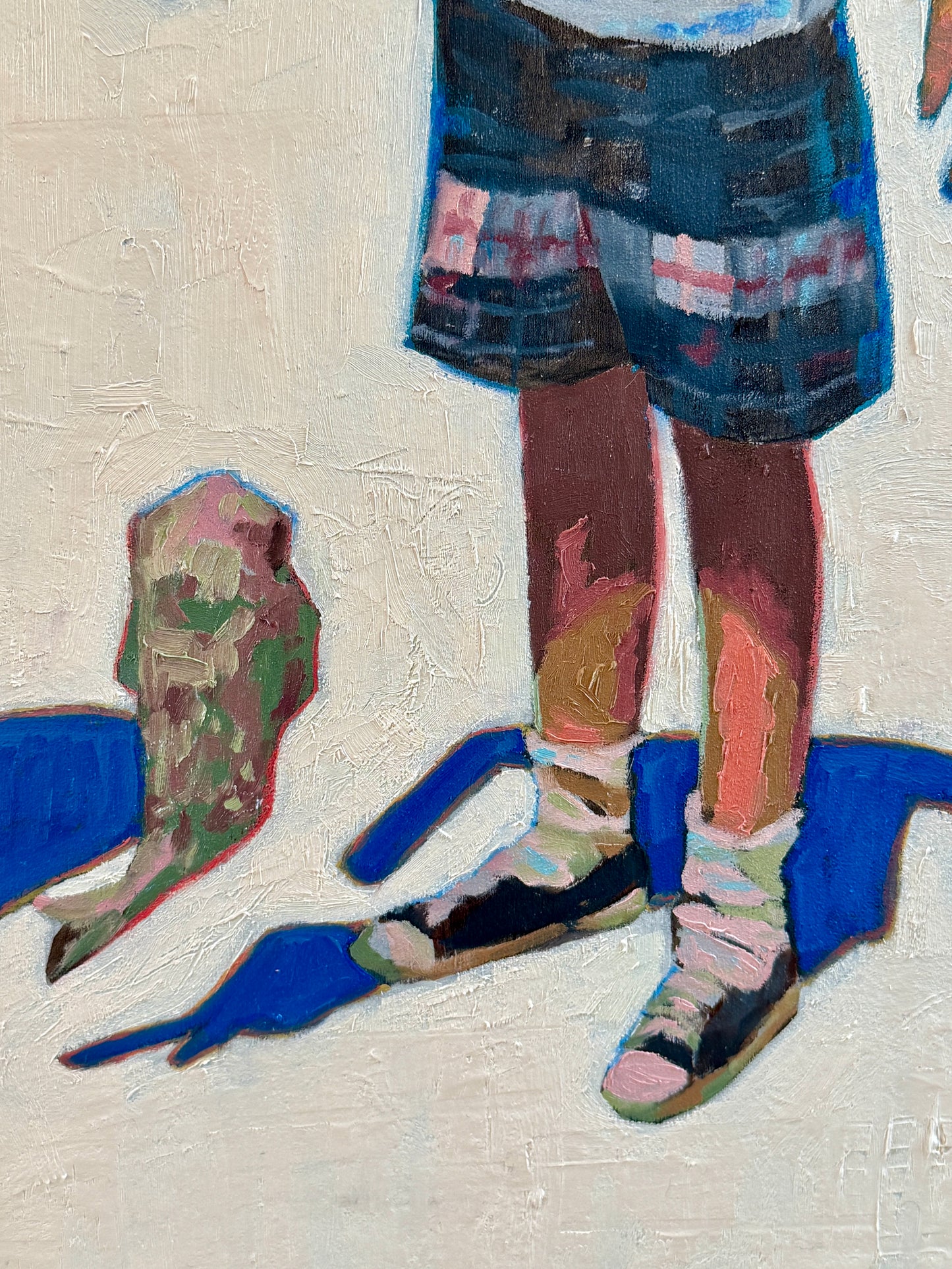 Karen McCool Teach a Man to Fish, and He'll Spend All His Money on Boats and Tackle Oil Painting
