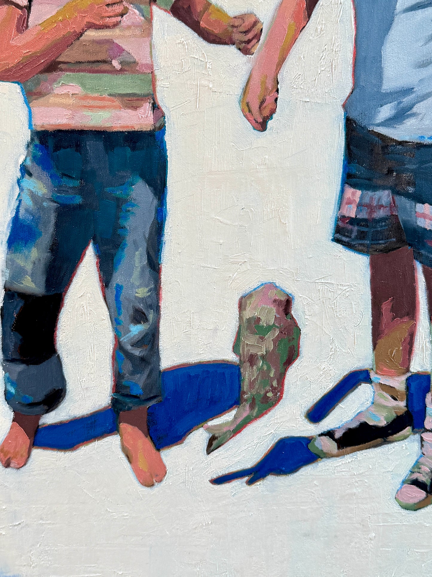 Karen McCool Teach a Man to Fish, and He'll Spend All His Money on Boats and Tackle Oil Painting