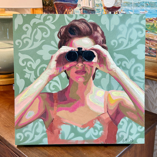 Karen McCool Just Over Here Mindin’ My Own Business Oil Painting