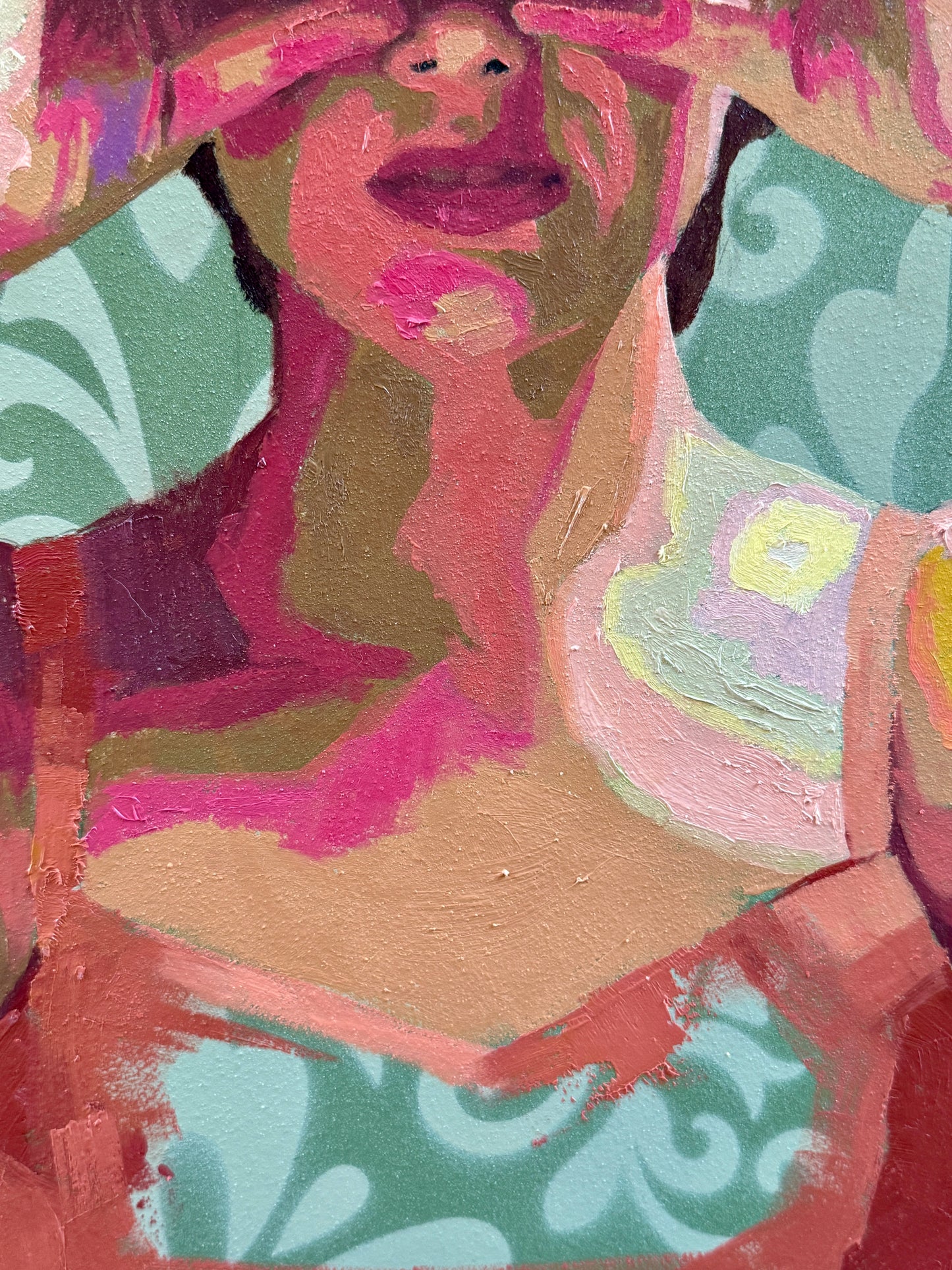 Karen McCool Just Over Here Mindin’ My Own Business Oil Painting