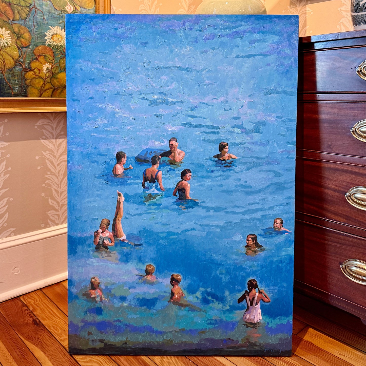 Karen McCool When You Execute The Perfect Handstand But Your Mom Wasn't Watching Oil Painting