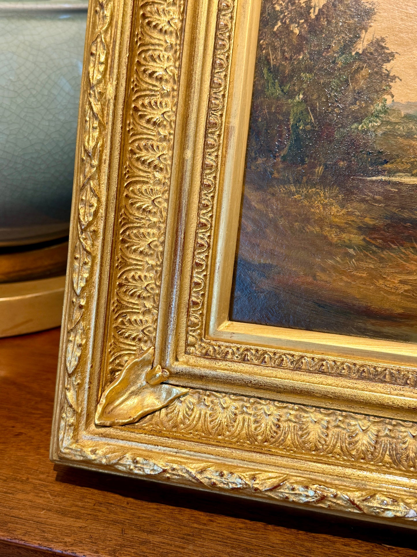 Late 19th - Early 20th Century Bay Horse Portrait British School Oil Painting in Gilded Frame