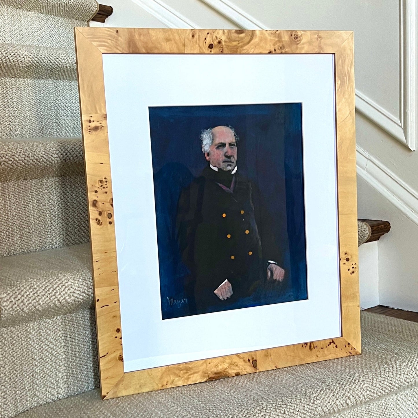 Earl Mayan portrait of Louis Auguste Cezanne, Father Of Paul Cezanne