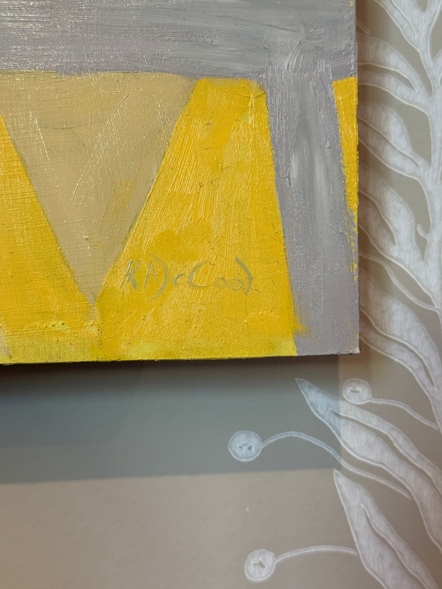 Karen McCool She's a Ray of Effin' Sunshine Oil Painting on Panel