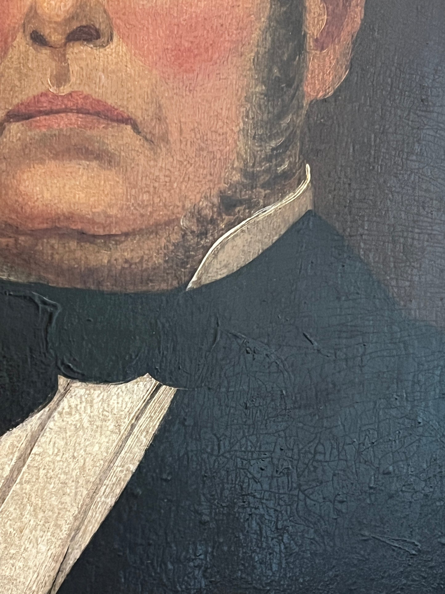 19th Century Gentleman in Tuxedo Portrait in Original Gold Frame